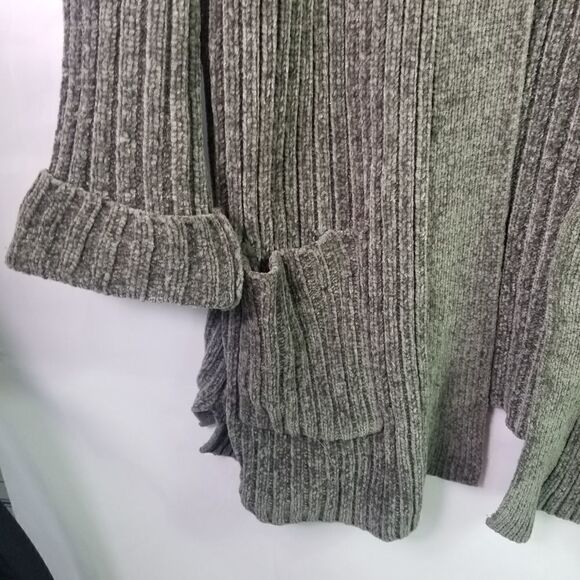 Apt 9 Velour Gray Knit Sweater. Size L. - Picture 5 of 9
